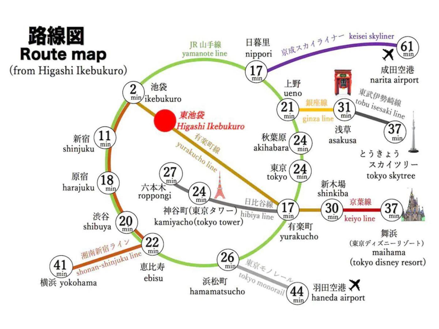 Apartamento 池袋駅まで徒歩15分 畳の家